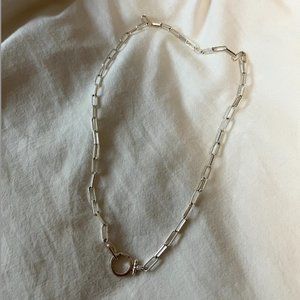 gorjana parker necklace in silver